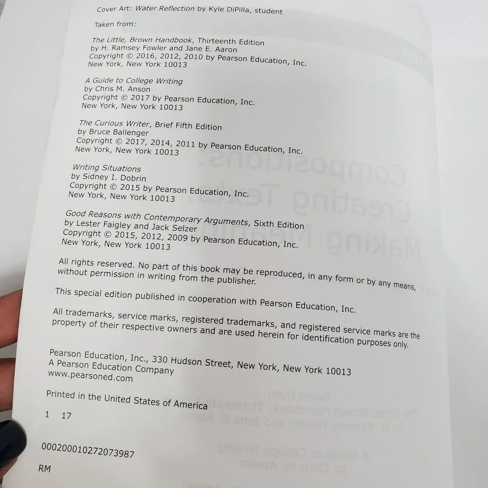 Pearson Compositions: Creating Texts - Making Meaning DCCC Textbook
